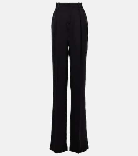 Pantalon droit en satin de soie - Saint Laurent - Modalova