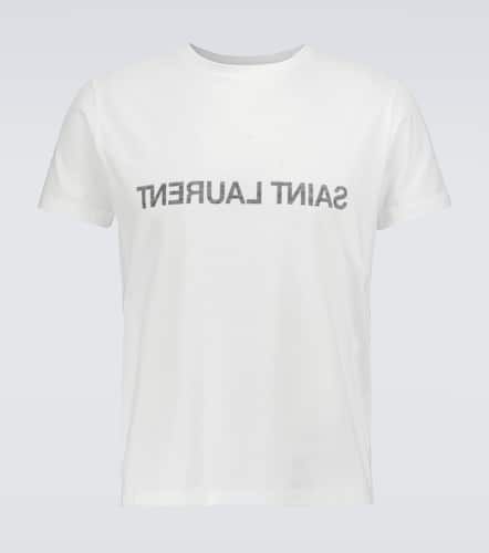 T-shirt en coton à logo - Saint Laurent - Modalova