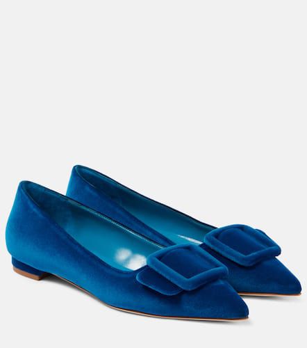 Ballerines Maysalepumpflat en velours - Manolo Blahnik - Modalova