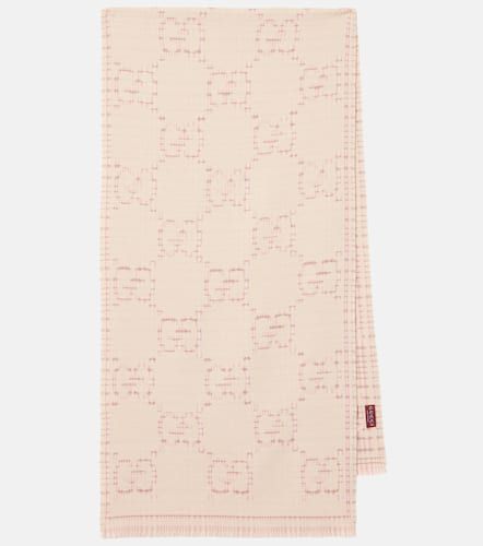 Écharpe GG en jacquard de laine mélangée - Gucci - Modalova