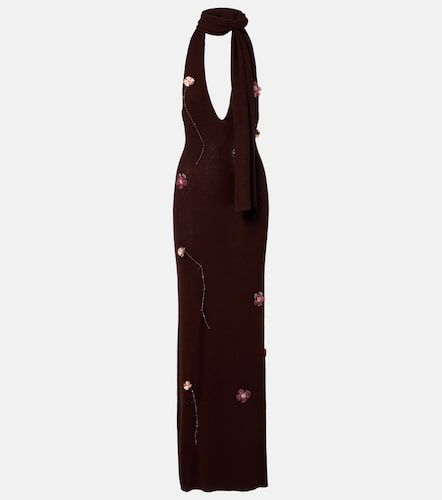 Robe longue Stem en maille à fleurs - Aya Muse - Modalova