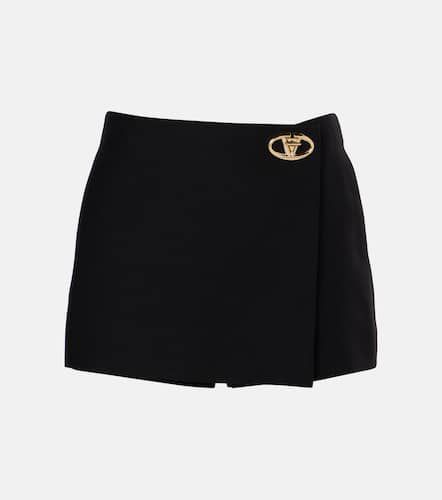 Jupe-short VLogo Bold en Crepe Couture - Valentino - Modalova