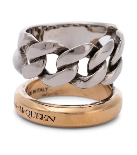 Bague en plaqué argent - Alexander McQueen - Modalova