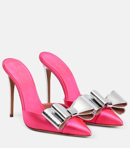 Mules Pop-Bow en satin à ornements - Giambattista Valli - Modalova