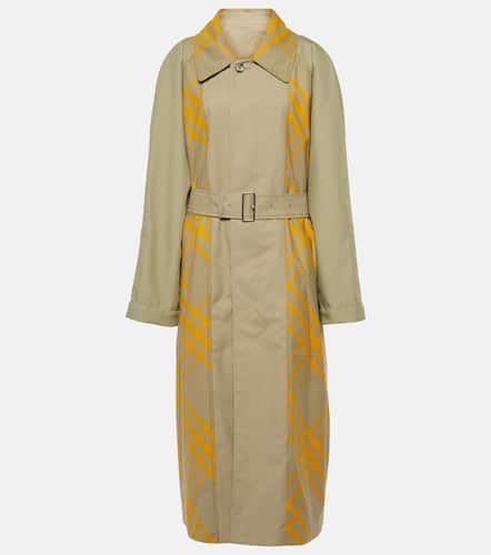Trench-coat en coton à carreaux - Burberry - Modalova
