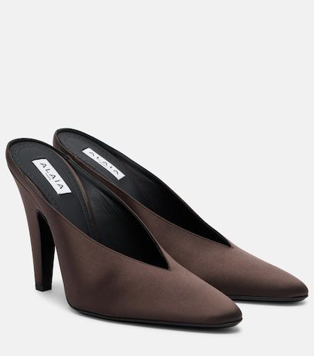 Alaïa Mules Cone en satin - Alaia - Modalova