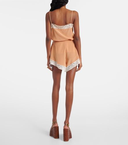 Chloé Short en soie et dentelle - Chloe - Modalova