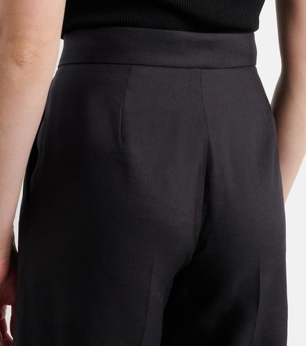 Pantalon ample en lin et soie - Max Mara - Modalova