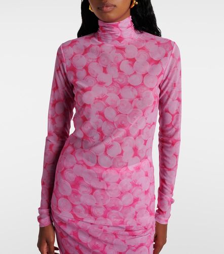 Top en jersey imprimé à col montant - Dries Van Noten - Modalova
