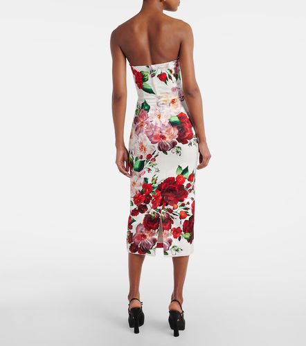 Dolce&Gabbana Robe midi à fleurs - Dolce&Gabbana - Modalova