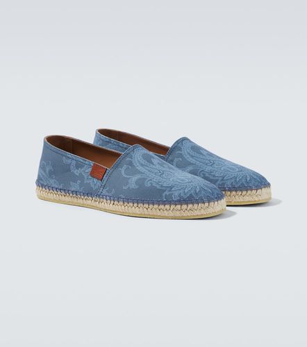 Espadrilles imprimées en gabardine - Etro - Modalova