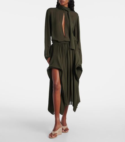 Alaïa Mules compensées Cube en daim - Alaia - Modalova