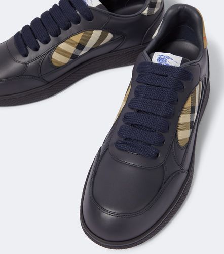 Baskets Terrace Check en cuir - Burberry - Modalova