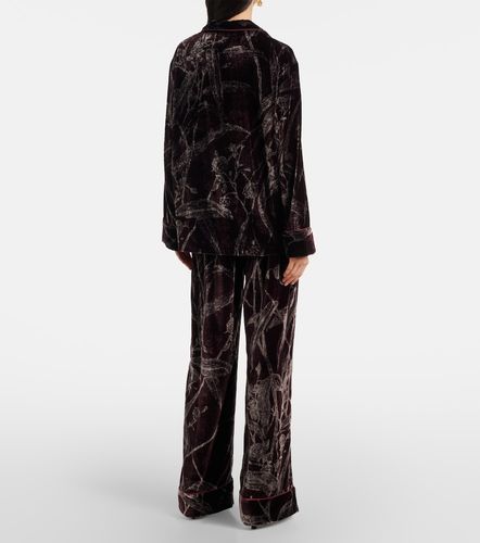Chemise de pyjama en satin à fleurs - La DoubleJ - Modalova