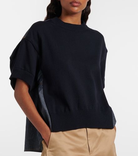 Sacai Top en coton mélangé - Sacai - Modalova
