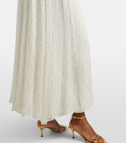 Robe longue en soie mélangée à pois - Xu Zhi - Modalova