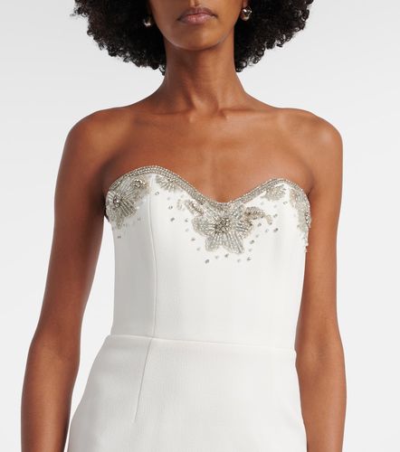 Robe de mariée Melva en crêpe à ornement - Rebecca Vallance - Modalova