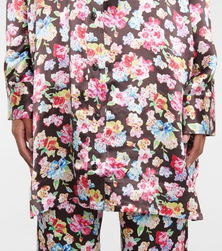 Ganni Chemise en satin à fleurs - Ganni - Modalova