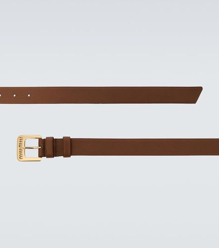 Miu Miu Ceinture en cuir à logo - Miu Miu - Modalova