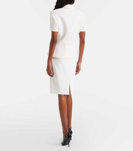 Versace Jupe courte en laine vierge - Versace - Modalova