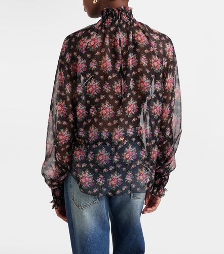 Blouse en soie à fleurs - Dolce&Gabbana - Modalova