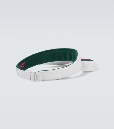 Visière Web Stripe en toile GG Canvas - Gucci - Modalova