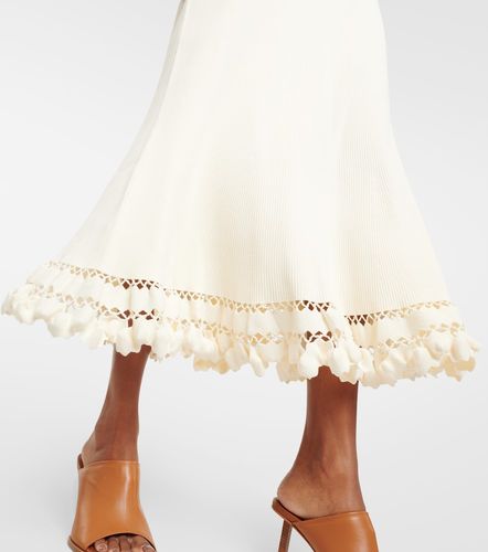 Robe Roses en coton à volants - Ulla Johnson - Modalova