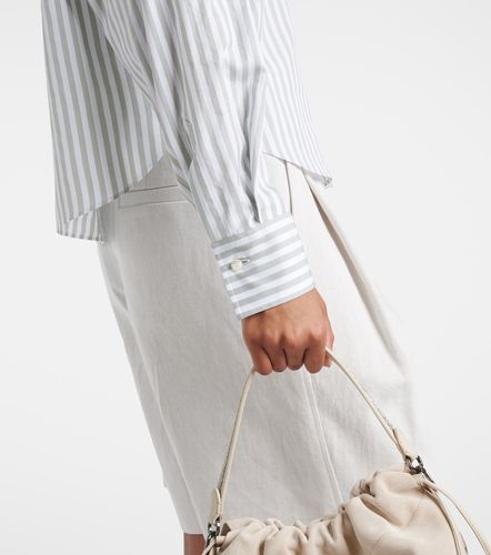 Chemise rayée en coton et soie - Brunello Cucinelli - Modalova