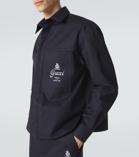 Gucci Chemise en coton à logo - Gucci - Modalova