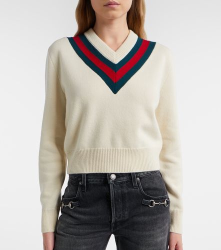 Gucci Pull Web Stripe en laine - Gucci - Modalova