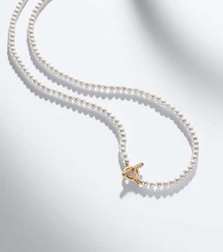 Collier Pearl Classics Petite en or 18 ct, perles d'eau douce et diamants - David Yurman - Modalova