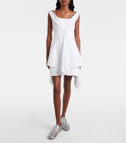 Baskets Boxe en cuir métallisé - McQueen - Modalova