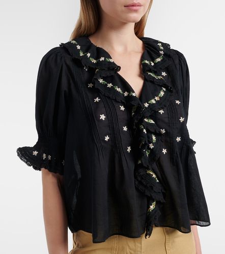 Dôen Blouse Hettie brodée en coton à fleurs - Doen - Modalova