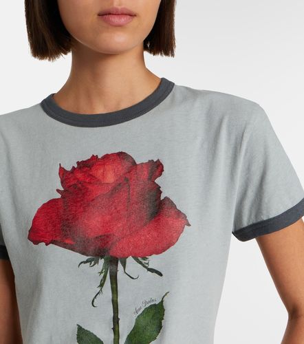 T-shirt en coton et chanvre à imprimé - Acne Studios - Modalova