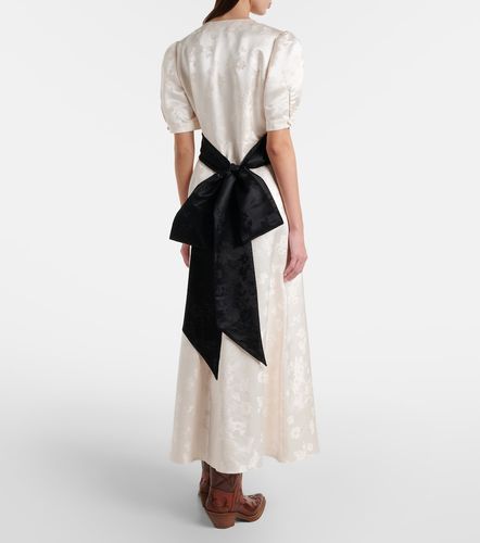 Robe midi Larkin en soie à fleurs - Gabriela Hearst - Modalova