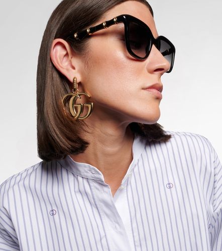 Lunettes de soleil carrées Bamboo - Gucci - Modalova