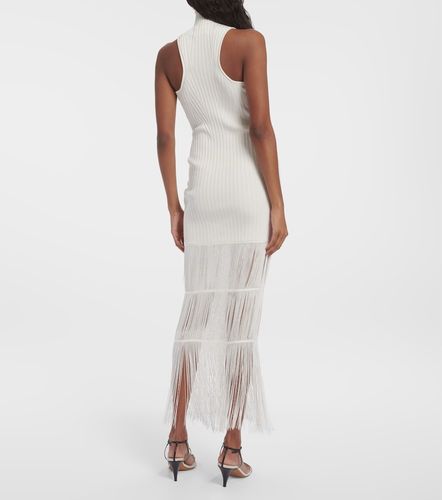 Robe longue Zare en maille côtelée à franges - Khaite - Modalova