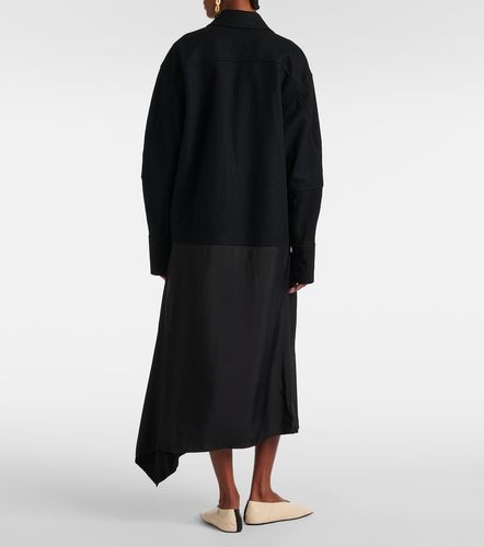 Robe chemise asymétrique à finitions en laine - Jil Sander - Modalova