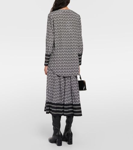 Blouse Acacia en soie mélangée à logo - Veronica Beard - Modalova
