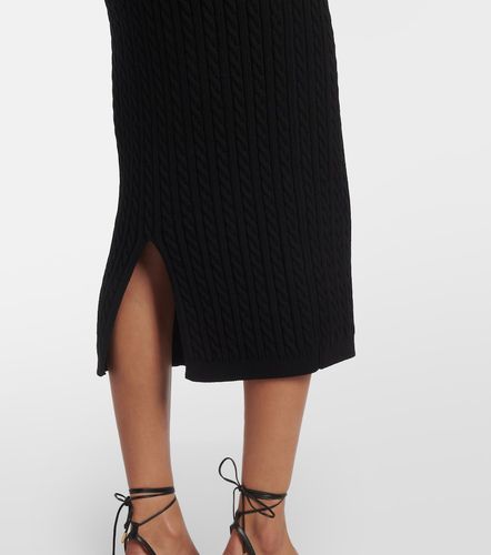 Alessandra Rich Jupe midi en coton - Alessandra Rich - Modalova