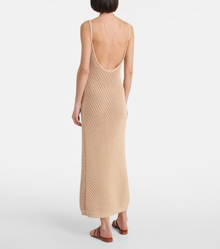 Robe longue en résille à fleurs - Elie Saab - Modalova