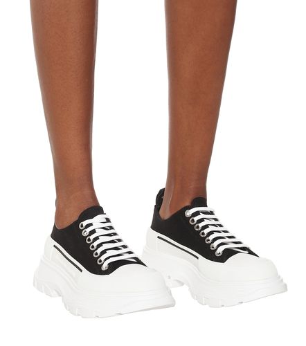 Baskets Tread Slick à plateforme en toile - McQueen - Modalova
