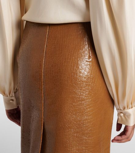 Gucci Jupe crayon en cuir embossé - Gucci - Modalova