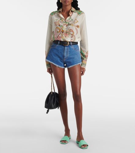 Mules Dina en daim à logo - Jimmy Choo - Modalova