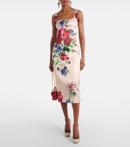 Escarpins Vally à plateforme en satin - Dolce&Gabbana - Modalova