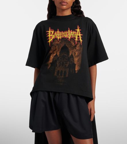 T-shirt imprimé en jersey de coton - Balenciaga - Modalova