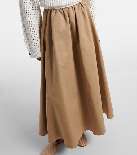 Jupe midi en coton mélangé - Brunello Cucinelli - Modalova