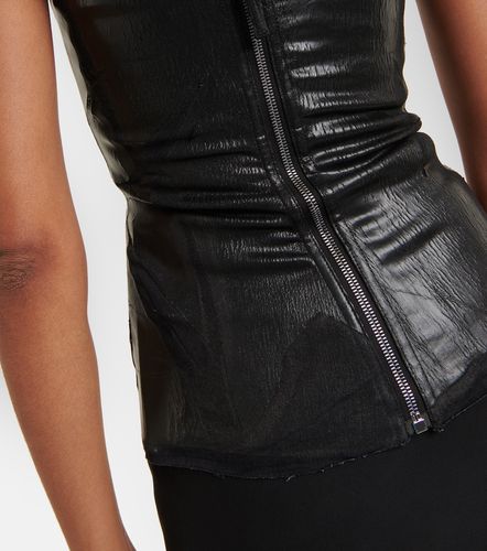 Top buster en denim enduit - Rick Owens - Modalova