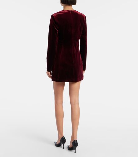 Robe Aliza en velours à fleurs - Leo Lin - Modalova