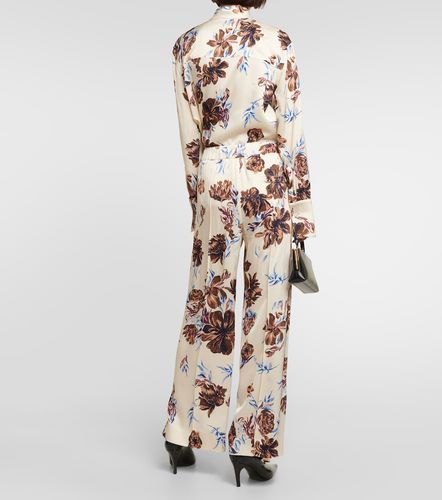 Pantalon ample à taille haute à fleurs - Jil Sander - Modalova